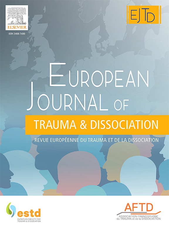Go to journal home page - European Journal of Trauma & Dissociation